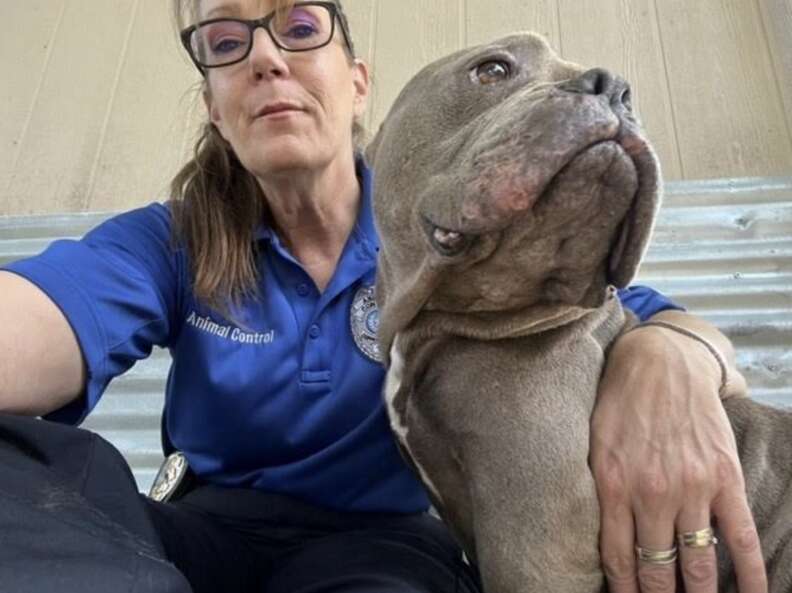 Abandoned Dog Overwhelmed with Gratitude Receives Heartwarming Hugs from His Rescuers in Copperas Cove
