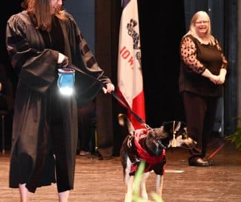 Inspiring Journey of Resilience and Love as Rescue Dog Makes Heartwarming Graduation Appearance at Iowa State University