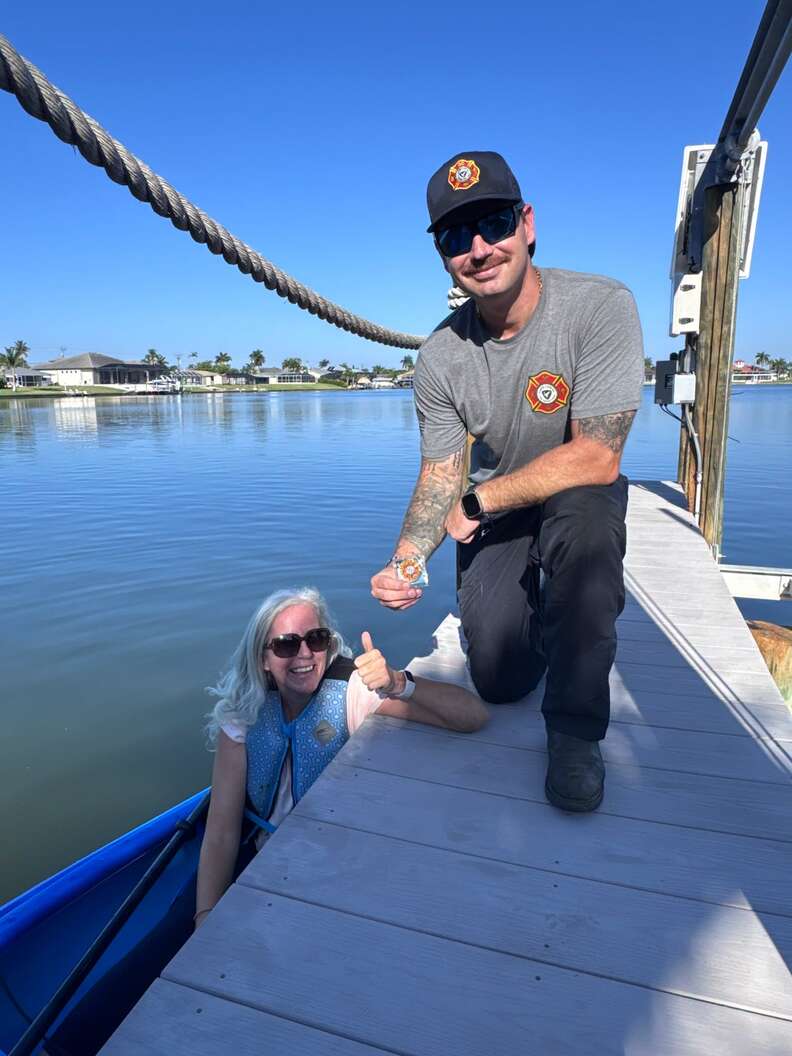 A Heartwarming Rescue Story of Firefighters Saving an Unexpected Coyote From Drowning in Florida Lake