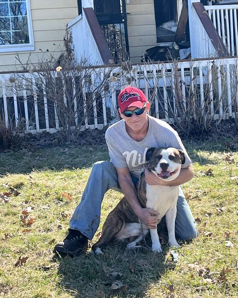 Courage in Crisis as Man and His Dog Brave a House Fire to Save Lives of an Elderly Woman and Her Pet