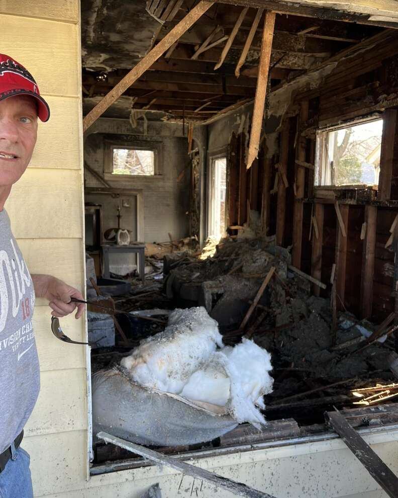 Courage in Crisis as Man and His Dog Brave a House Fire to Save Lives of an Elderly Woman and Her Pet