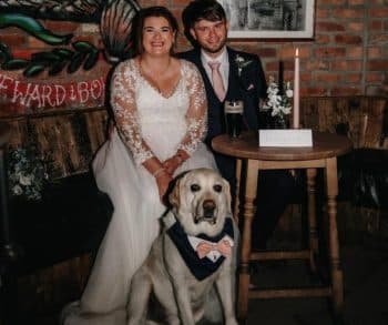 Heartwarming Wedding Celebration Featuring a Rescue Dog as the Beloved Groomsman Captures the Essence of Family Love