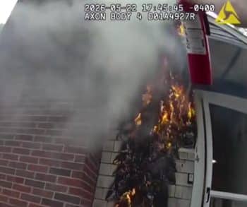 Heroic Police Officer Bravely Rescues Puppy From Fiery Flames in Heartwarming Act of Courage